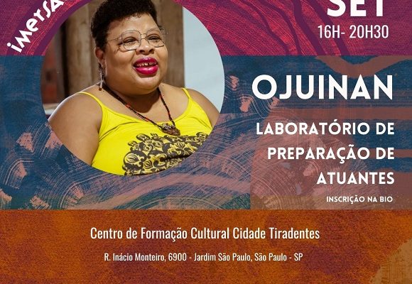 Cia Quatro Ventos proporciona o Ojuinan – Laboratório de Preparação de Atuantes com a diretora teatral baiana Onisajé