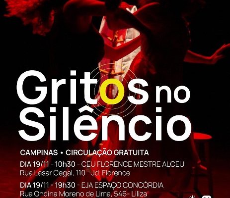 A peça Gritos no Silêncio circula por São Paulo, grande São Paulo e interior